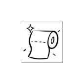 Toiletpapier Rubberstempel (Afrduk)