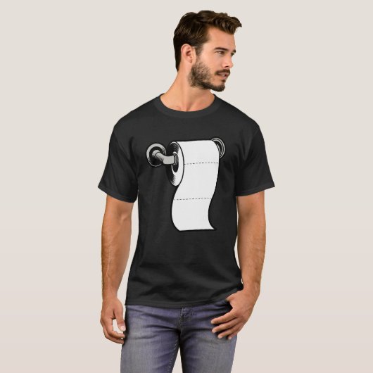 Toiletpapier T-shirt (Voorkant volledig)