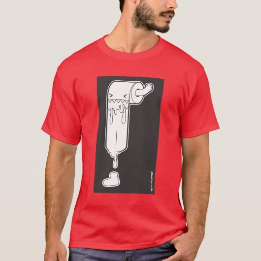 Toiletpapier T-shirt (Voorkant)