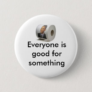 toiletpapier van Obama Ronde Button 5,7 Cm
