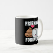 Toiletpapier voor vrienden en vrienden koffiemok (Voorkant rechts)