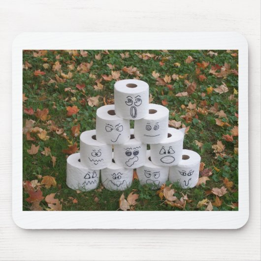 Toiletpapierpiramide Muismat (Voorkant)