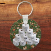 Toiletpapierpiramide Sleutelhanger (Voorkant)