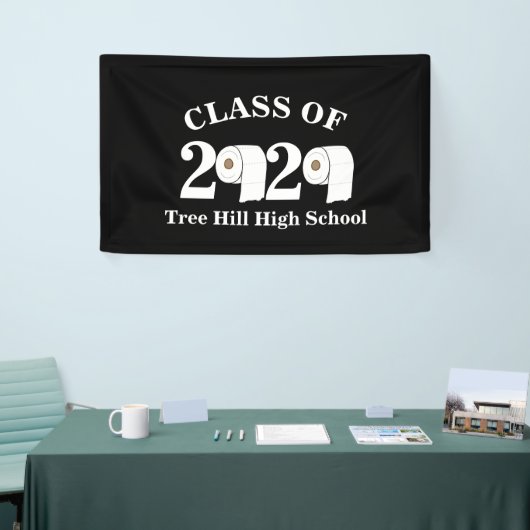 toiletpapierrolklasse van 2020 grappig afstuderen spandoek (Beurs)