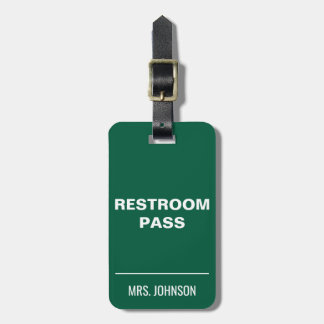 Toiletpas Hallway Label voor Leraren  Bagagelabel