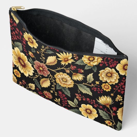 Toiletry bag flowers pattern  etui (Open)