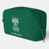 Toiletry Bag - Forest Green (Personalized) Toilettasje (Rechterhoek)