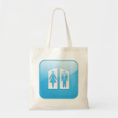Toilets Pictogram Canvas tas (Voorkant)