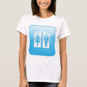Toilets Pictogram T-Shirt (Voorkant)