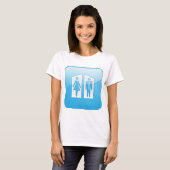 Toilets Pictogram T-Shirt (Voorkant volledig)