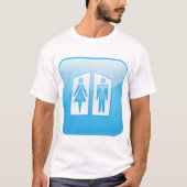 Toilets Pictogram T-Shirt (Voorkant)