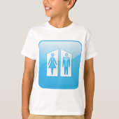 Toilets Pictogram T-Shirt (Voorkant)