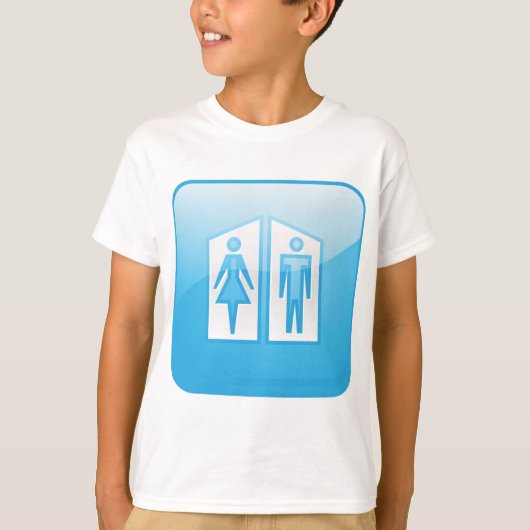 Toilets Pictogram T-Shirt (Voorkant)
