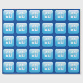 Toilets Pictogram Wrapping Paper Cadeaupapier (Vlak)