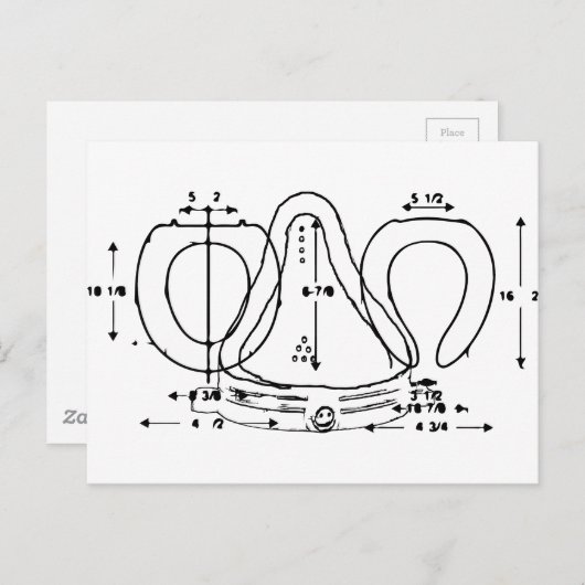 toiletstoel briefkaart (Voorkant / Achterkant)