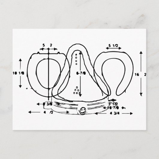 toiletstoel briefkaart (Voorkant)