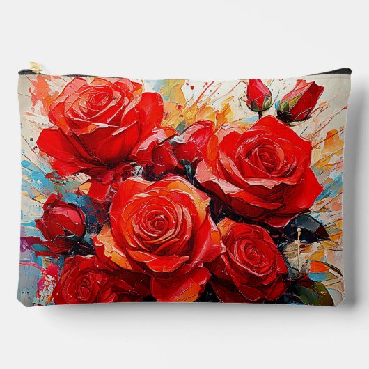 Toilettas - De Rode Rozen Kunstwerk Etui (Voorkant)
