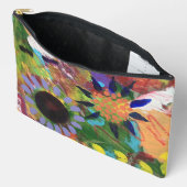 Toilettas met abstract bloemendesign etui (Open)