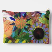Toilettas met abstract bloemendesign etui (Achterkant)