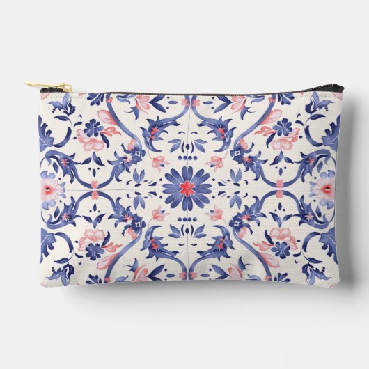Toilettasjes: roze & blauw.  etui (Voorkant)