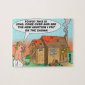 Toivo en Eino Yooper Cartoon Jigzaag Puzzle Legpuzzel (Horizontaal)