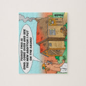 Toivo en Eino Yooper Cartoon Jigzaag Puzzle Legpuzzel (Verticaal)