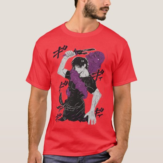 toji animeoji fushiguro funny t-shirt (Voorkant)