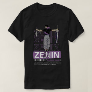 Toji fushiguro tovenaar killer anime Zwart T-shirt