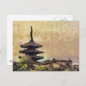 Toji Tower Art Briefkaart (Voorkant / Achterkant)