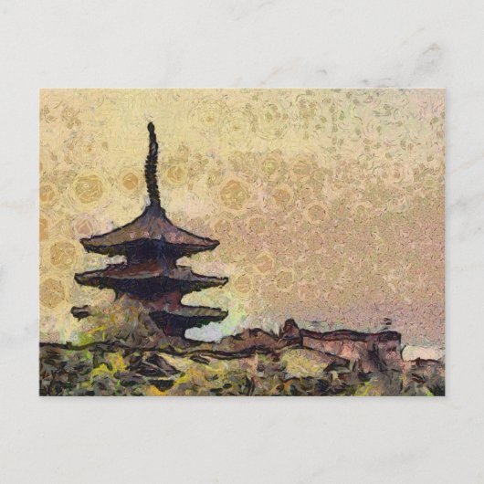 Toji Tower Art Briefkaart (Voorkant)