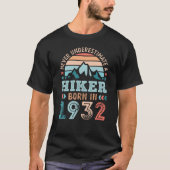 Tok geboren in 1932 90th Birthday Hiking Retro Gif T-shirt (Voorkant)