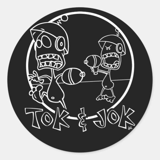 Tok & Jok Dark Sticker (Voorkant)