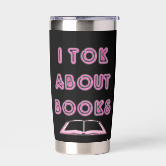 Tok over boeken Social Reader Invloed Design Geïsoleerde Drinkbeker (Links)