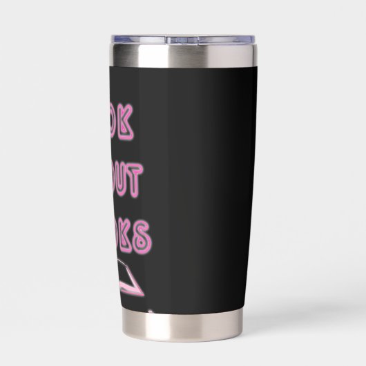 Tok over boeken Social Reader Invloed Design Geïsoleerde Drinkbeker (Achterkant)