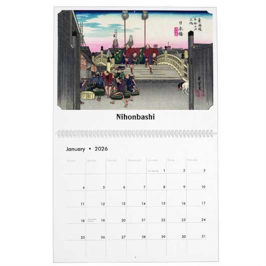 Tokaido Road #1 Kalender (Jan 2026)