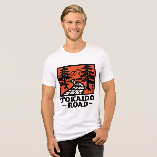 Tokaido Road - Japan - Samurai  Tri-Blend Shirt (Voorkant volledig)