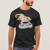 Tokay gecko die Video Game Reptiles Gekko geck spe T-shirt (Voorkant)