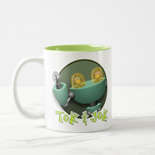 TokBOT- & JokBOT-Mok Tweekleurige Koffiemok (Links)