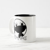 TokBOT- & JokBOT-Mok Tweekleurige Koffiemok (Voorkant links)