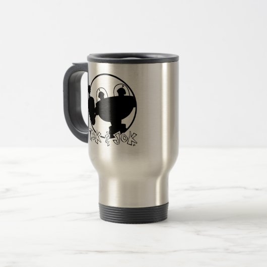 TokBOT & JokBOT Travel Mug Reisbeker (Voorkant links)