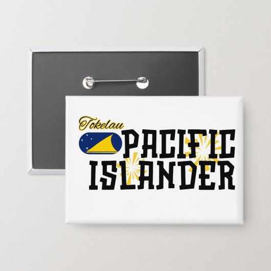 Tokelau Button Pacific Islander Polynesisch (Voorkant / Achterkant)
