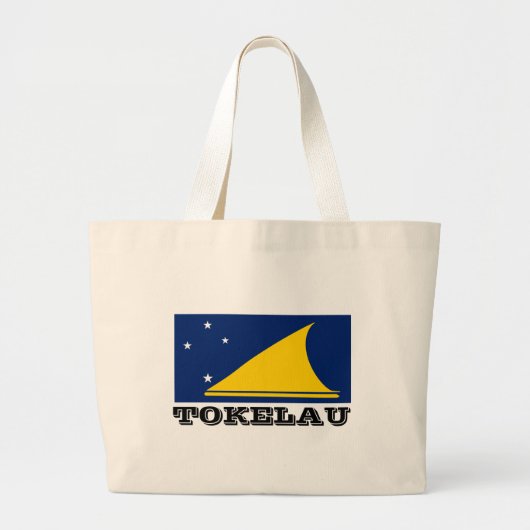 Tokelau Flag Grote Tote Bag (Voorkant)