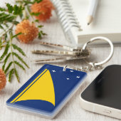 Tokelau Flag Sleutelhanger (Voorkant Rechts)
