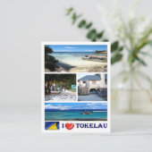 Tokelau - I Love - Briefkaart (Staand voorkant)