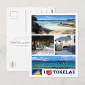Tokelau - I Love - Briefkaart (Voorkant / Achterkant)