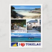 Tokelau - I Love - Briefkaart (Voorkant)