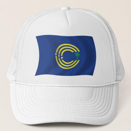 Tokelau Vlag Hoed Trucker Pet (Voorkant)