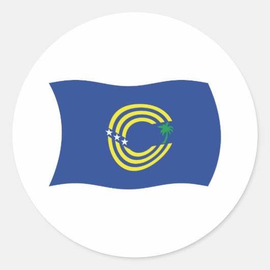 Tokelau Vlag Sticker (Voorkant)