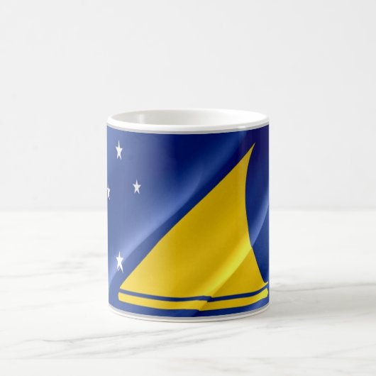Tokelau - Waving Flag - Koffiemok (Center)