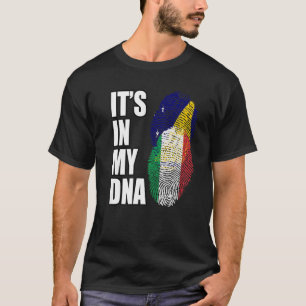 Tokelauan- en Italiaans Mix Heritage-DNA-vlag T-shirt